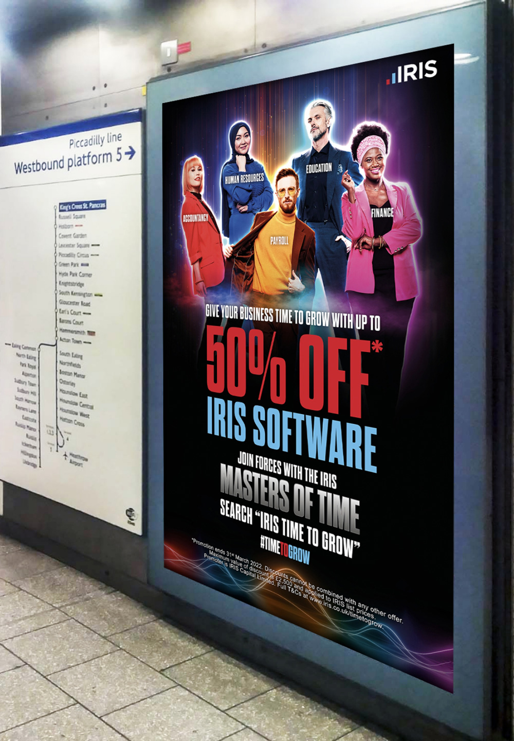 IRIS - Masters of time - London Underground Advertisement
