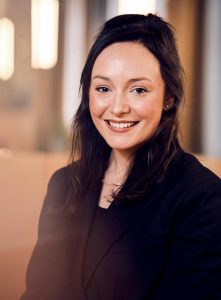 a photograph of Chloe Hodson, a PR Account Director at B2B marketing, digital and PR agency The Think Tank