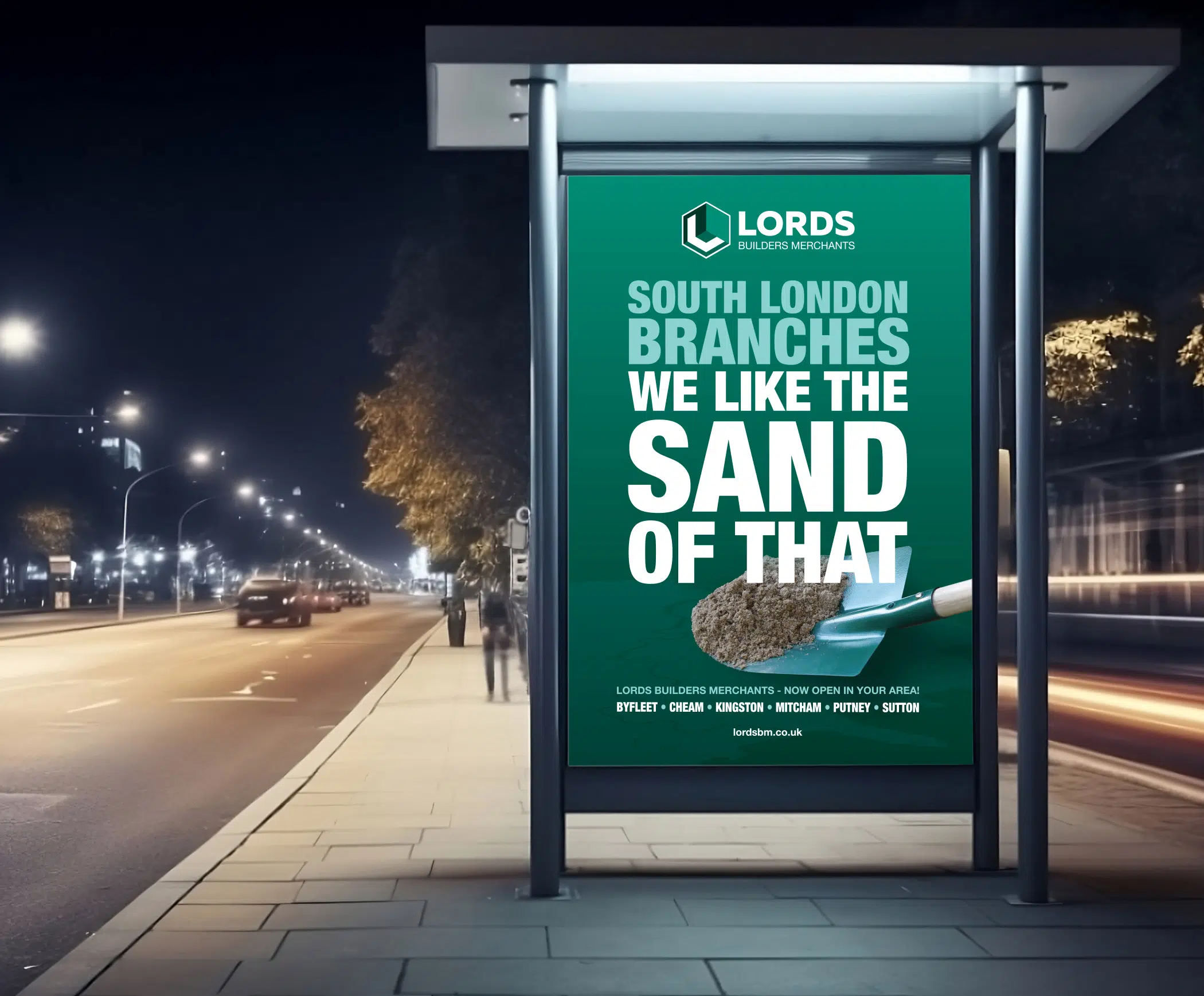 Eye-catching OOH campaign posters by The Think Tank displayed around London.
