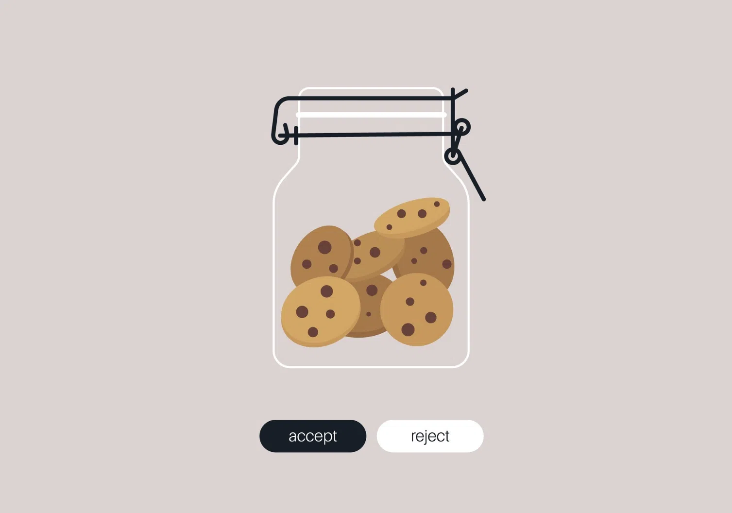 A graphic of a cookie jar