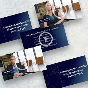 Phi Partners videos displayed on a marble background showcasing interviews