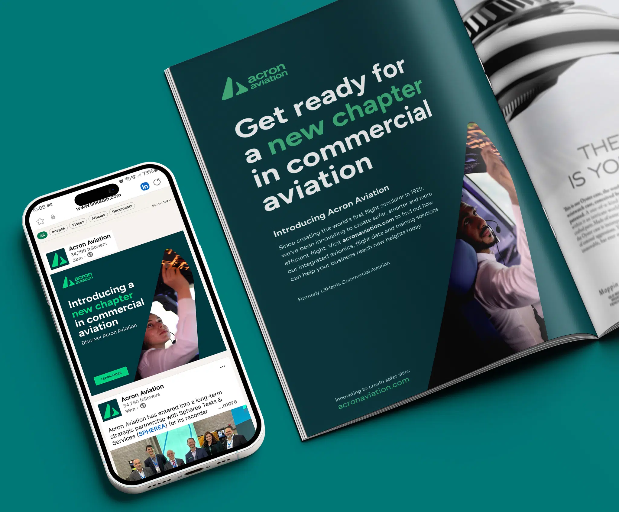 Acron Aviation needed to make an instant impact with its new brand identity – so we developed an agile, multi-phase GTM campaign to capture attention across a global aviation audience from day one. From strategic messaging and brand development to targeted LinkedIn adverts, Account-Based Advertising, PR and direct mail, we ensured sustained momentum from day one. See how we delivered over 20 million impressions and half a million clicks to set the stage for Acron Aviation’s global growth.