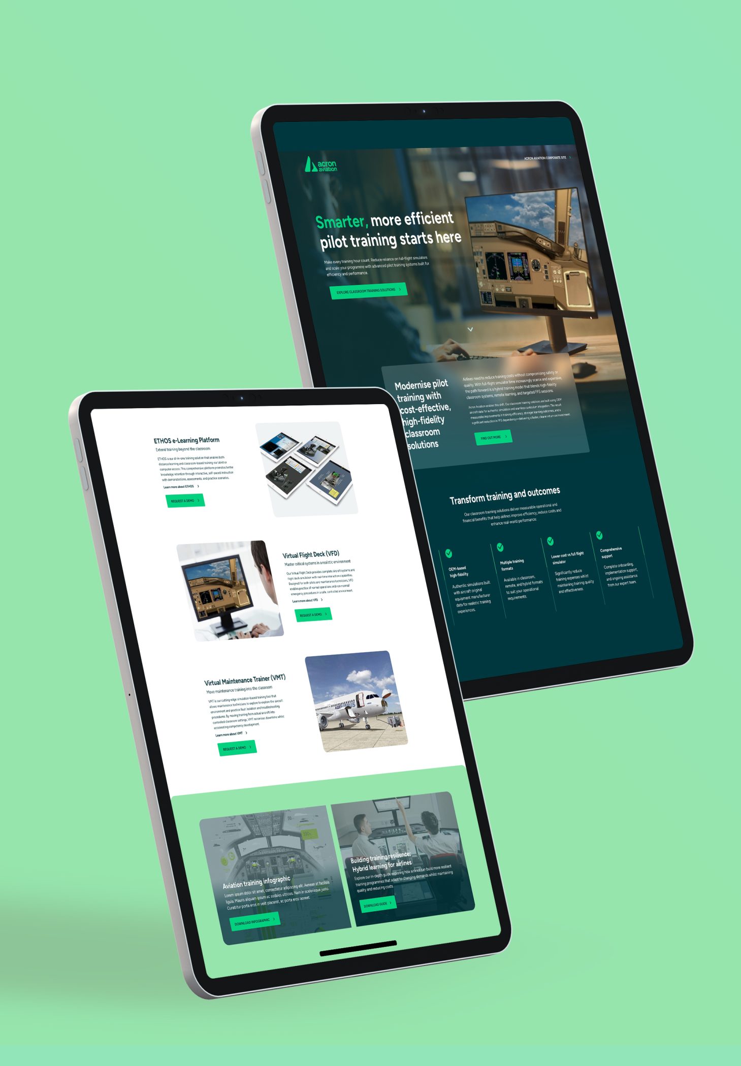 Example website creative