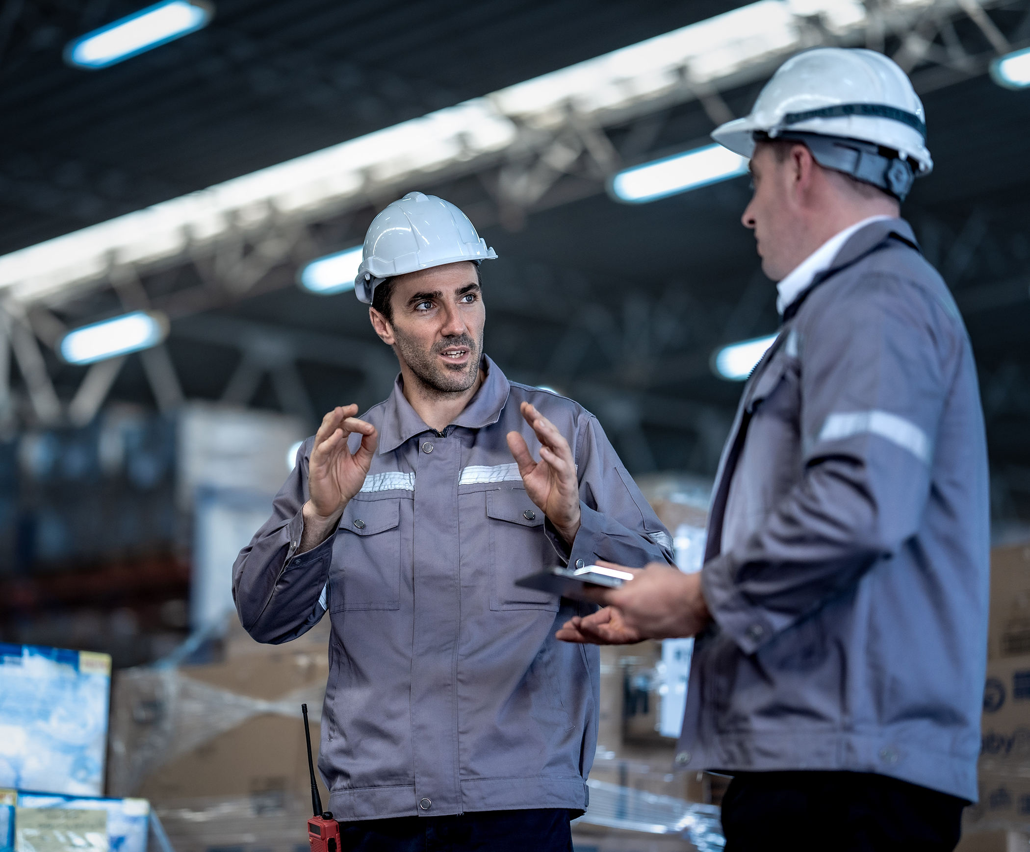 2 men in factory