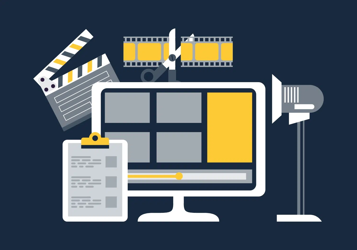 illustration of video content assets