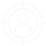 Account Management Icon, White