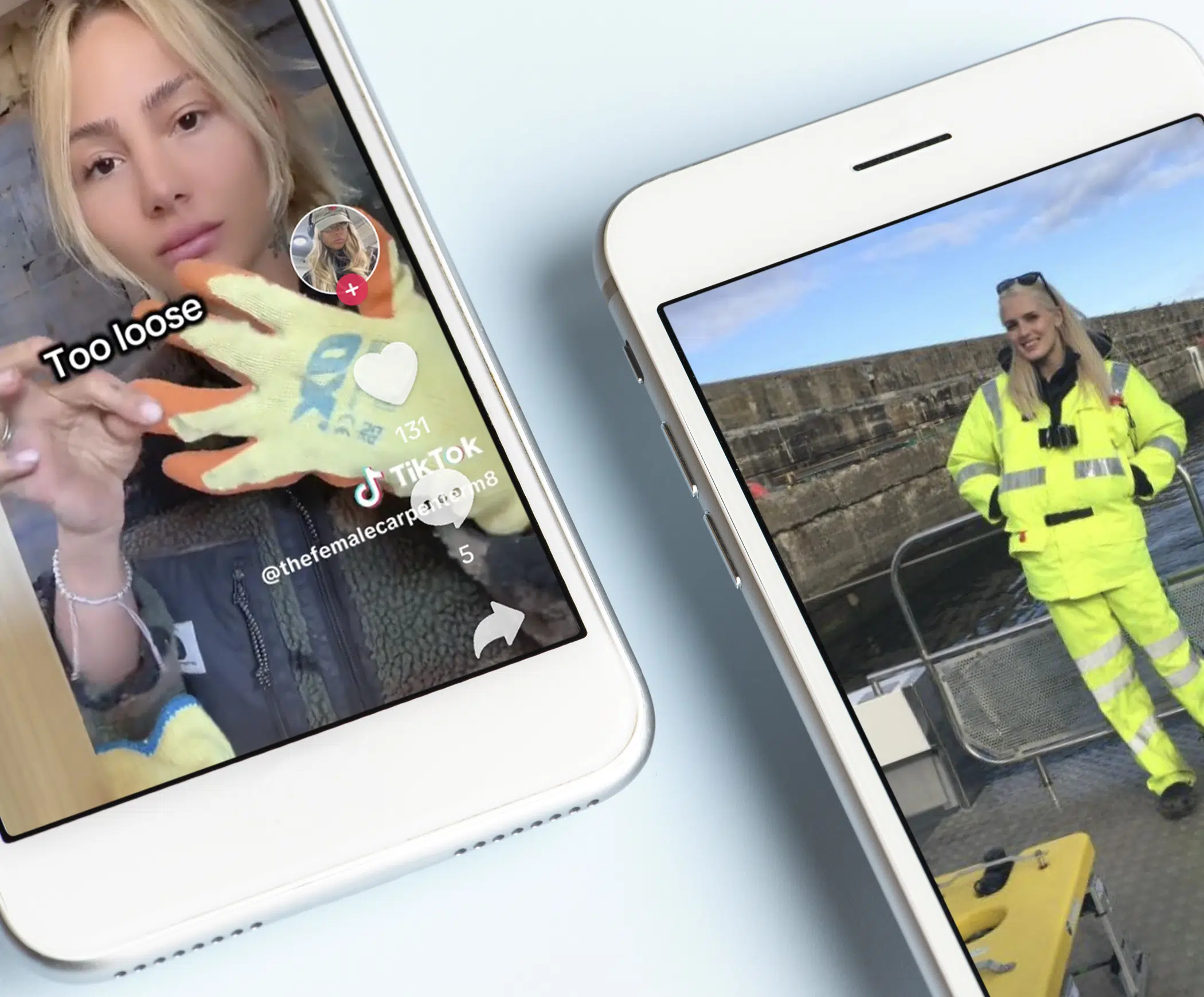 mock-up of campaign visuals on a device